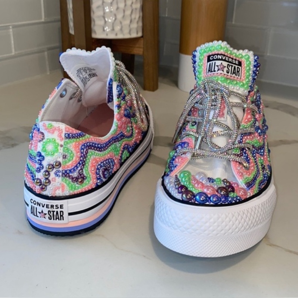 Custom Chuck Taylor All Star Lift Platform Color Swirl Converse
